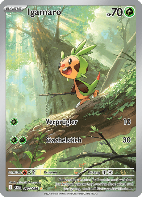 Igamaro - Chaos Rising 087/086 - Illustration Rare - Pokémon TCG - Near Mint (DE)