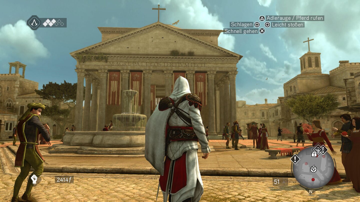 Assassns Creed Brotherhood Playstation 3 (PS3) - Retro Games Arcana Gameshop Schweiz Gameplay 1