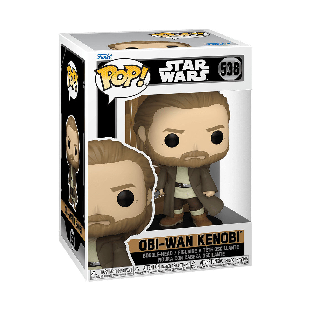 Obi-Wan Kenobi Star Wars Funko Pop Nummer 538 in Verpackung