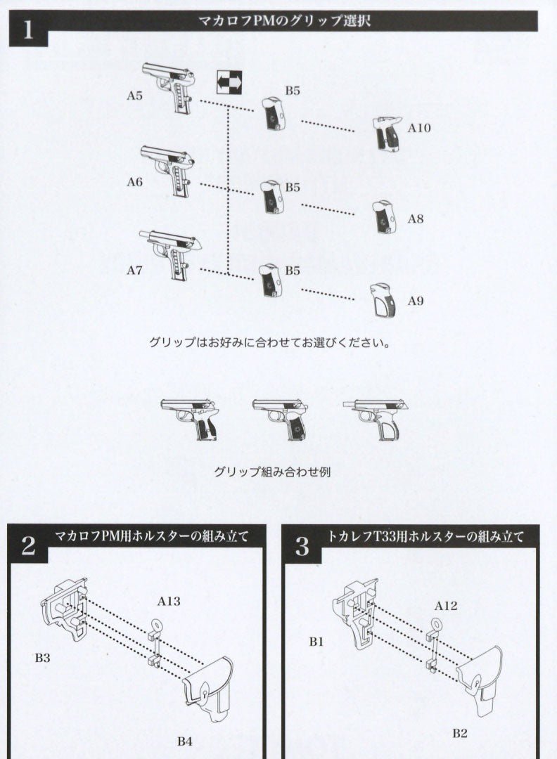 1/12 Little Armory (LA085) Tokarev & Makarov Type - ArcanaGameshop