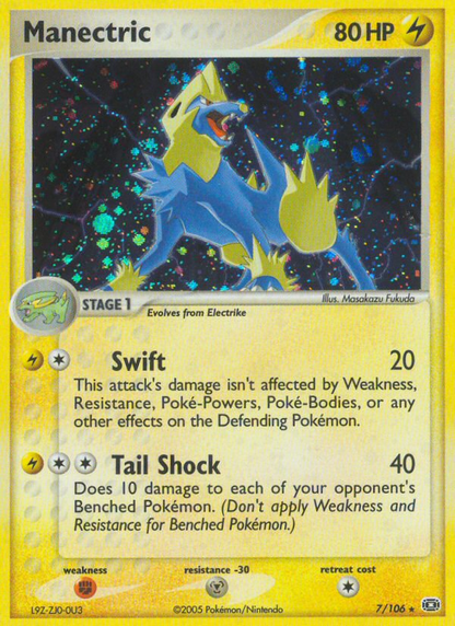 Voltenso - EX Emerald 7/106 - Holo Rare -  Pokemon TCG - Moderately Played (DE)