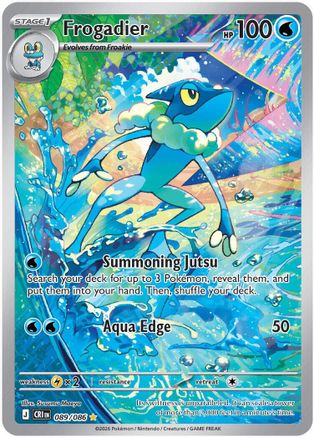 Frogadier - Chaos Rising 089/086 - Holo Illustration Rare - Pokémon TCG - Near Mint (EN)