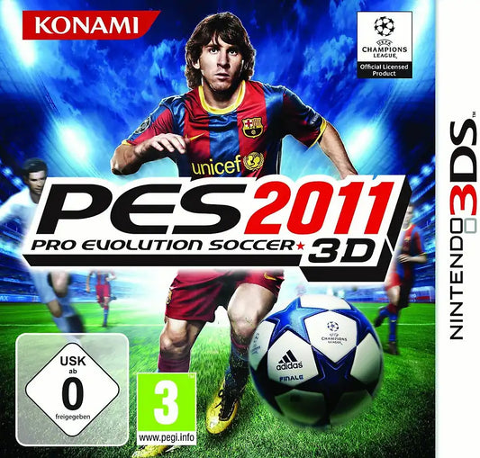 PES 2011 (Pro Evolution Soccer) 3D  Nintendo 3DS Front Cover Arcana Gameshop Schweiz