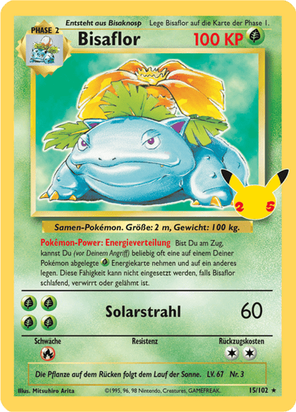 Bisaflor - Celebrations: Classic Collection 15/102 - Holo Rare Pokemon TCG -  Near Mint (DE)