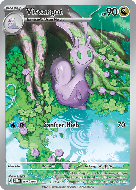 Viscargot - Chaos Rising 095/086 - Illustration Rare - Pokemon TCG - Near Mint (DE)
