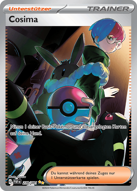 Cosima - Paldeas Schicksale 239/091 - Special Illustration Rare - Lightly Played (DE)