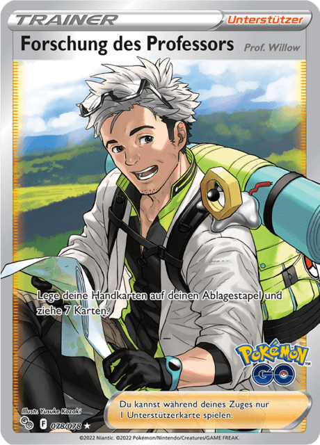 Forschung des Professors - Pokemon GO 078/078 - Pokemon TCG - Near Mint (DE)