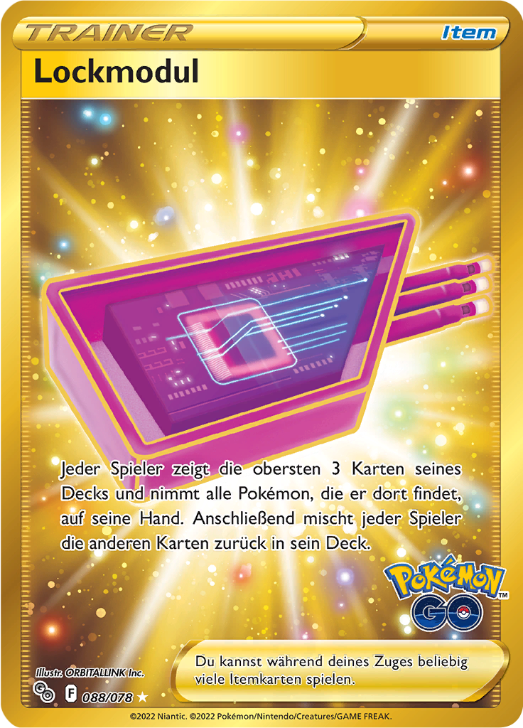 Lockmodul - Pokemon GO 088/078 - Secret Rare - Pokemon TCG -  Near Mint (DE)
