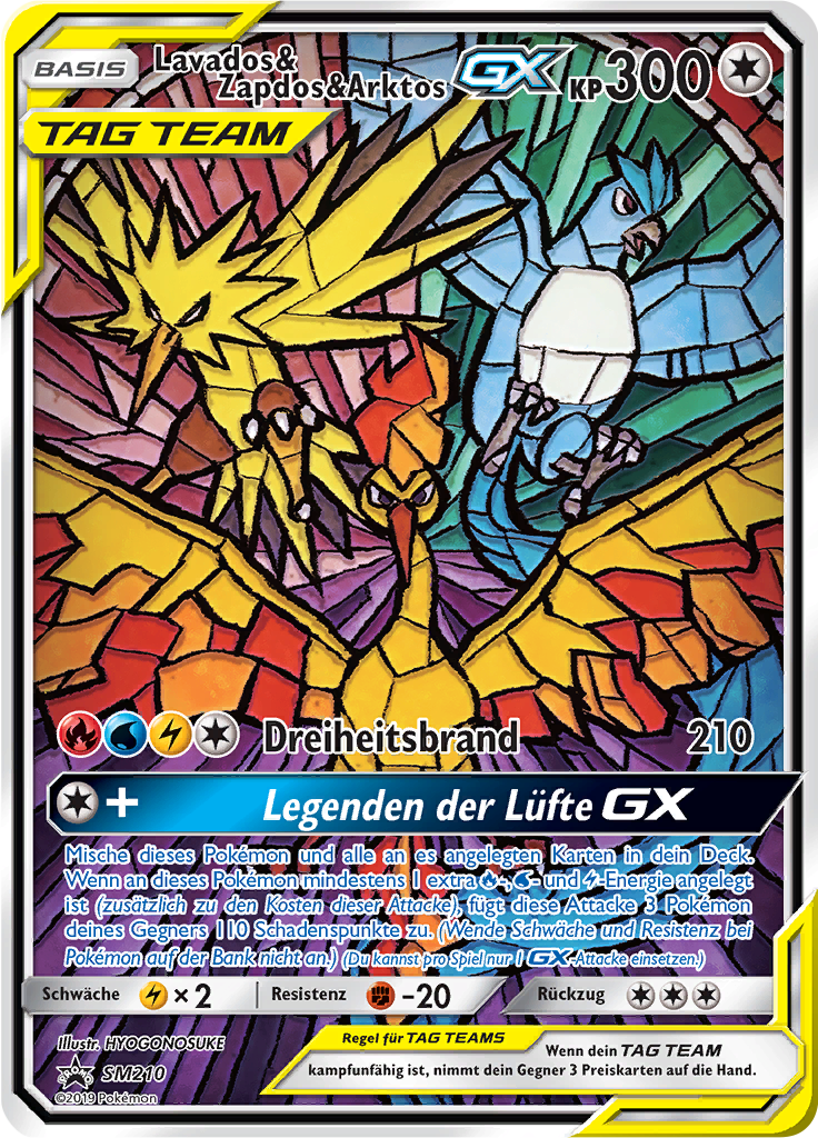 Lavados & Zapdos & Arktos GX - Sun & Moon Promo SM210 - Promo Pokemon TCG (SEALED) (DE)
