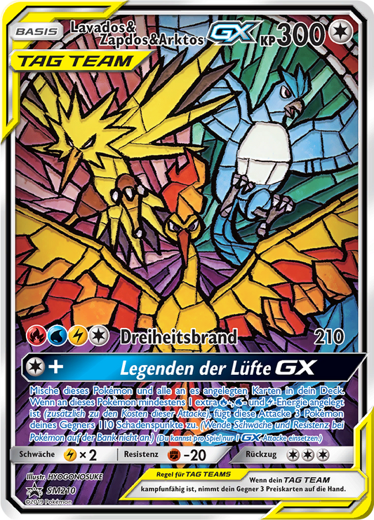 Lavados & Zapdos & Arktos GX - Sun & Moon Promo SM210 - Promo Pokemon TCG (SEALED) (DE)