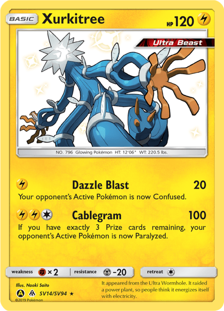 Xurkitree - Hidden Fates SV14/SV94 - Pokémon TCG - Near Mint - Englisch
