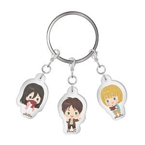 Attack on Titan The Final Season - 3 Stück Schlüsselanhänger Set - ArcanaGameshop