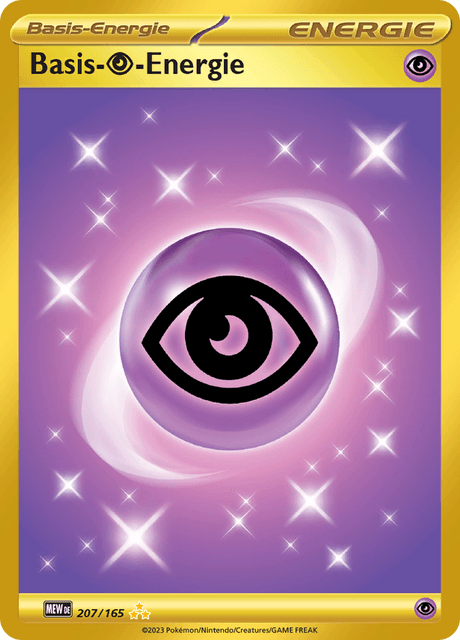 Basis Psycho Energie aus dem Set 151 Nummer 207 / 165 Pokémon TCG Deutsch