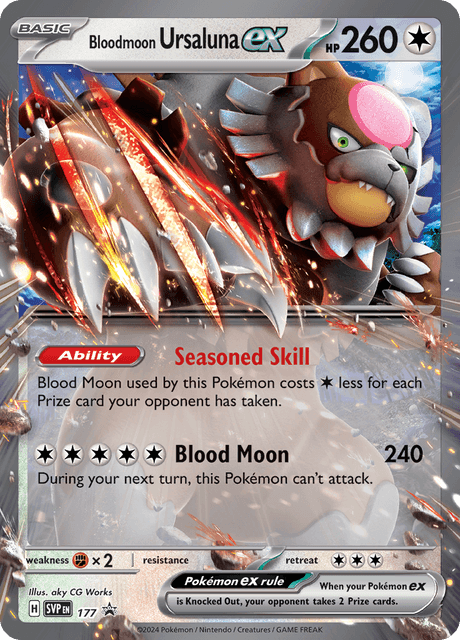 Bloodmoon Ursaluna EX - Scarlet & Violet Black Star Promos 177 - Pokémon TCG - Near Mint - Englisch - ArcanaGameshop