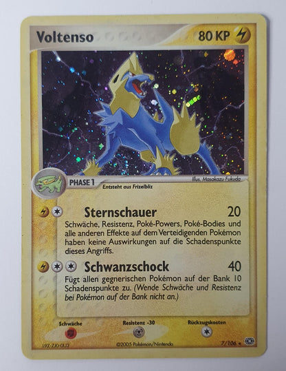 Manectric Emerald 7 Holo Rare Pokemon Holo Moderately Played