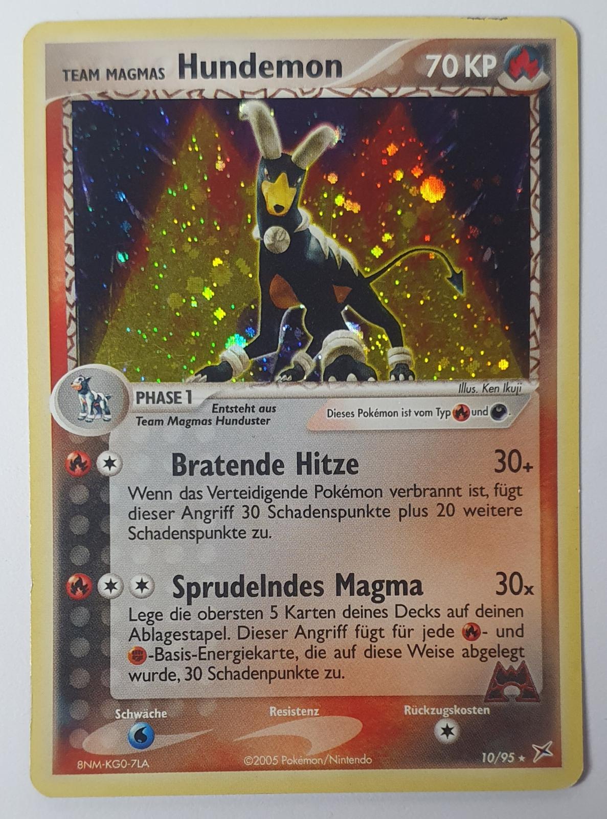Team Magma's Houndoom Team Magma vs Team Aqua 10 Holo Rare Pokemon MP