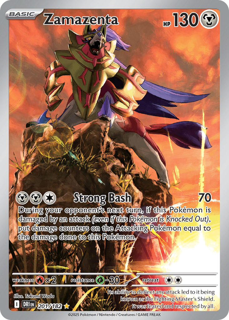 Zamazenta - Destined Rivals 201/182 - Illustration Rare - Pokemon TCG - Near Mint (EN)