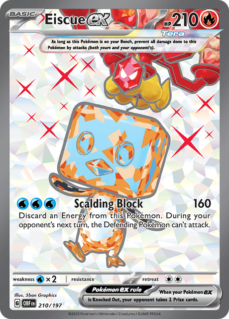 Eiscue EX - Obsidian Flames 210/197 - Pokémon TCG - Near Mint - Englisch - ArcanaGameshop