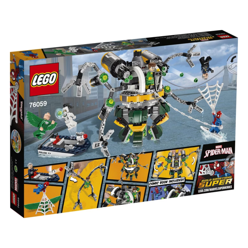 LEGO Marvel Super Heroes Spider-Man: Doc Ocks Tentakelfalle (76059) Verpackung Rückseite
