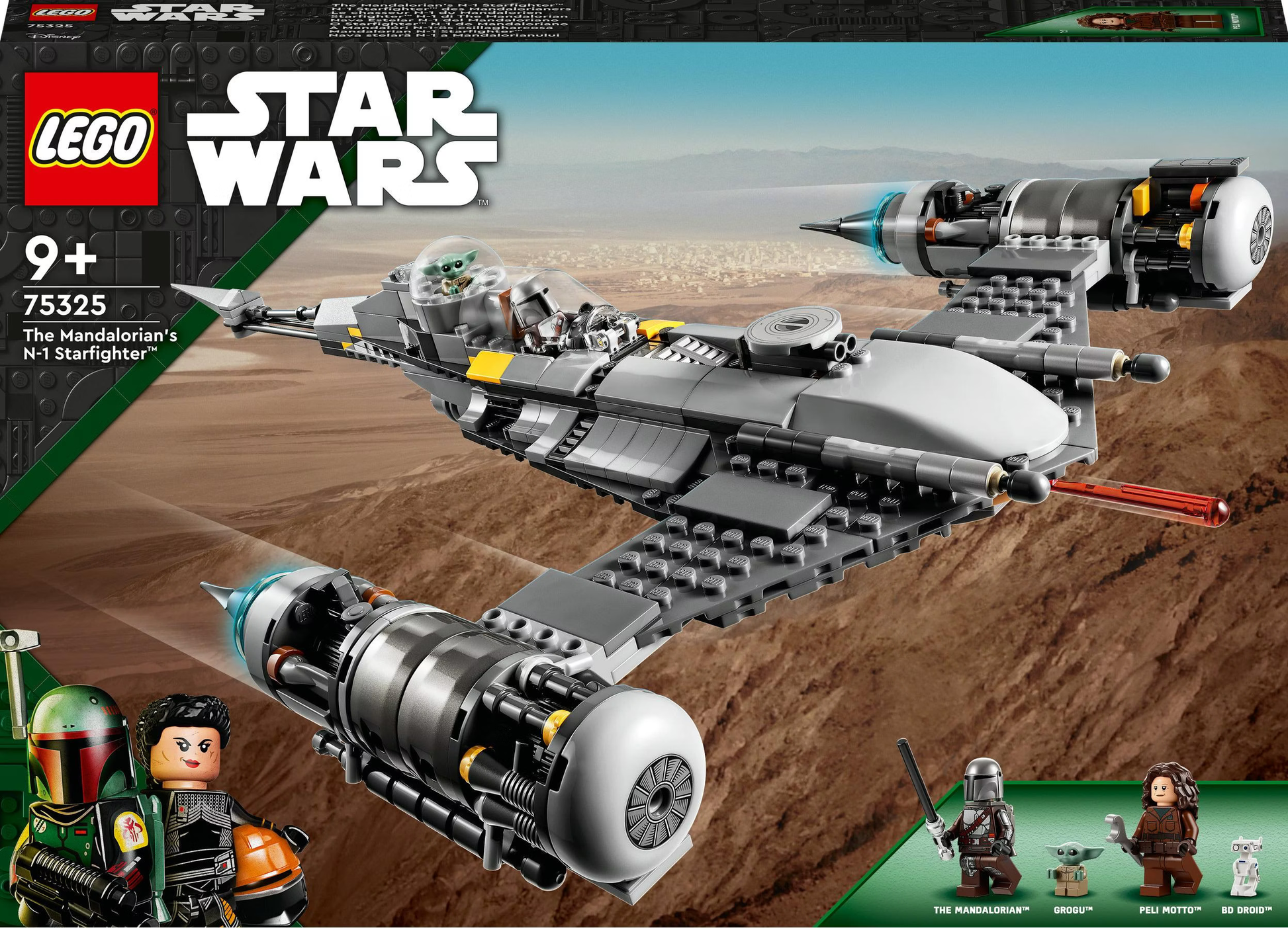 Lego Star Wars The Mandaloria's N-1 Star Fighter (75325) Verpackung Vorne 2