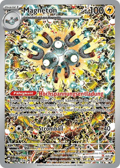 Magneton illustration Promo aus Scarlet & Violet Black Star Promos Nummer 159 Deutsch - Pokémon TCG