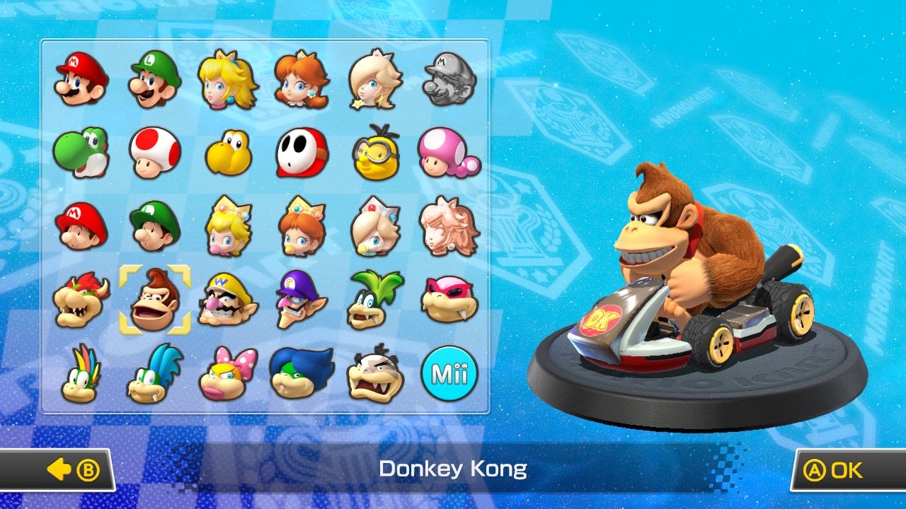 Mario Kart 8 für die Nintendo Wii U - Gameplay Charaktere Auswahl 
