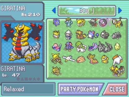 Pokémon Platin Edition für den Nintendo DS Gameplay verschiedene Pokémon