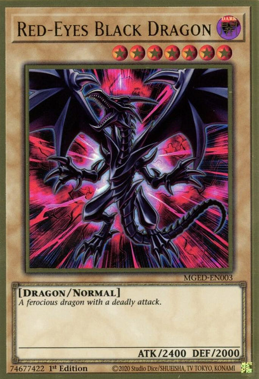 Rotäugiger Schwarzer Drache - Maximum Gold: El Dorado (MGED) Yu - Gi - Oh TCG - Near Mint - Deutsch - ArcanaGameshop