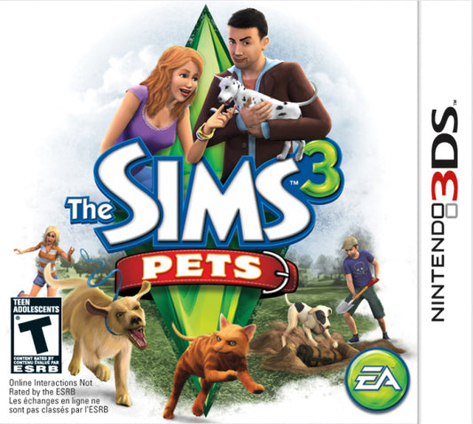 Die Sims 3 Pets Nintendo 3DS Arcana Gameshop Front Cover Page Pal Version
