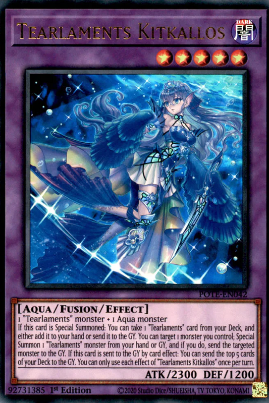 Tränenklage Kitkallos aus Power of the Elements POTE-DE042 1. Auflage - Yu-Gi-Oh TCG Deutsch