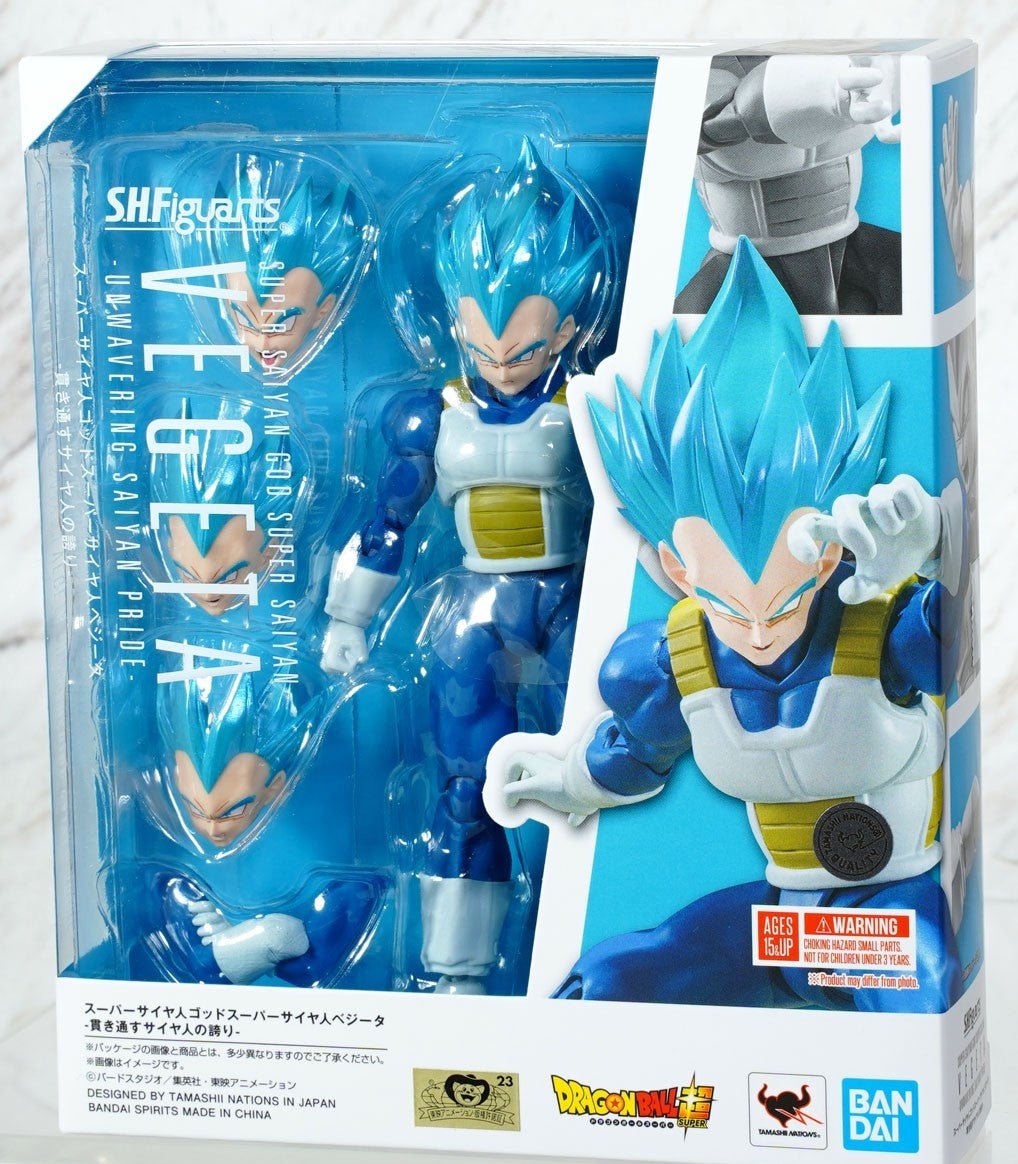 Vegeta Super Saiyan God Super Saiyan - Dragonball Super (S.H Figuarts) (Unwavering Saiyan Pride) - ArcanaGameshop