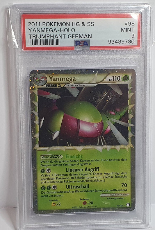 Yanmega Prime - Triumph 98/102 - Deutsch - Pokémon TCG (PSA 9) - ArcanaGameshop