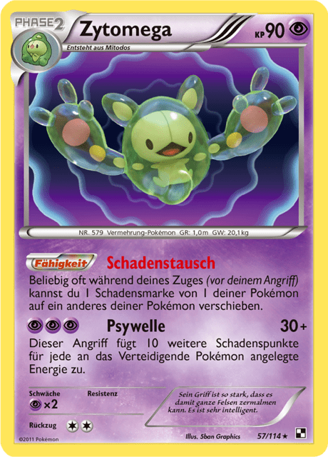 Zytomega - Schwarz & Weiss 57/114 - Pokémon TCG - Excellent - Deutsch - ArcanaGameshop